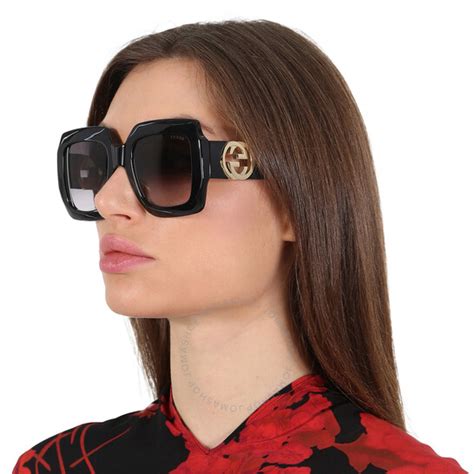 gucci gg1022s includes chain sunglasses|57mm gradient square sunglasses gucci.